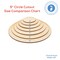 Wood Circle Discs 5 inch, 4 Thicknesses, Unfinished Birch Rounds | Woodpeckers